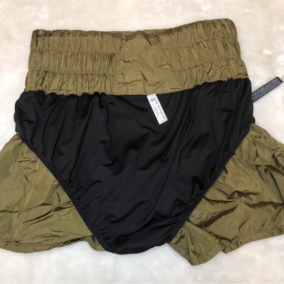 FP Movement Free People The Way Home Athletic Running Shorts Army Green Size SP - Picture 11 of 16